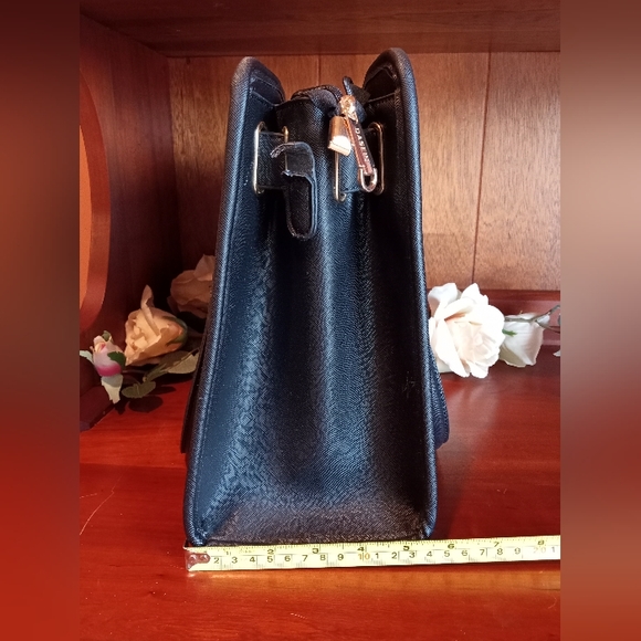 👜 Dasein Purse - large tote black and grey with silver - Picture 4 of 11